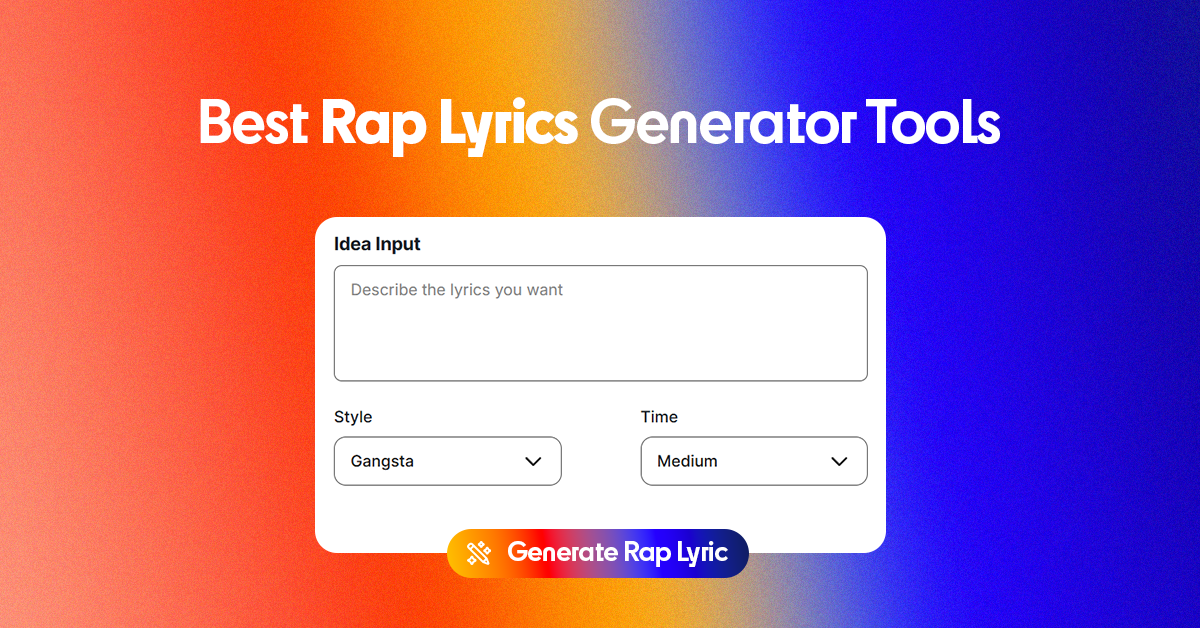 Looking for the best Free AI Rap Lyrics Generator? I tested 30+ tools and picked the top 10 that actually deliver solid, structured results.