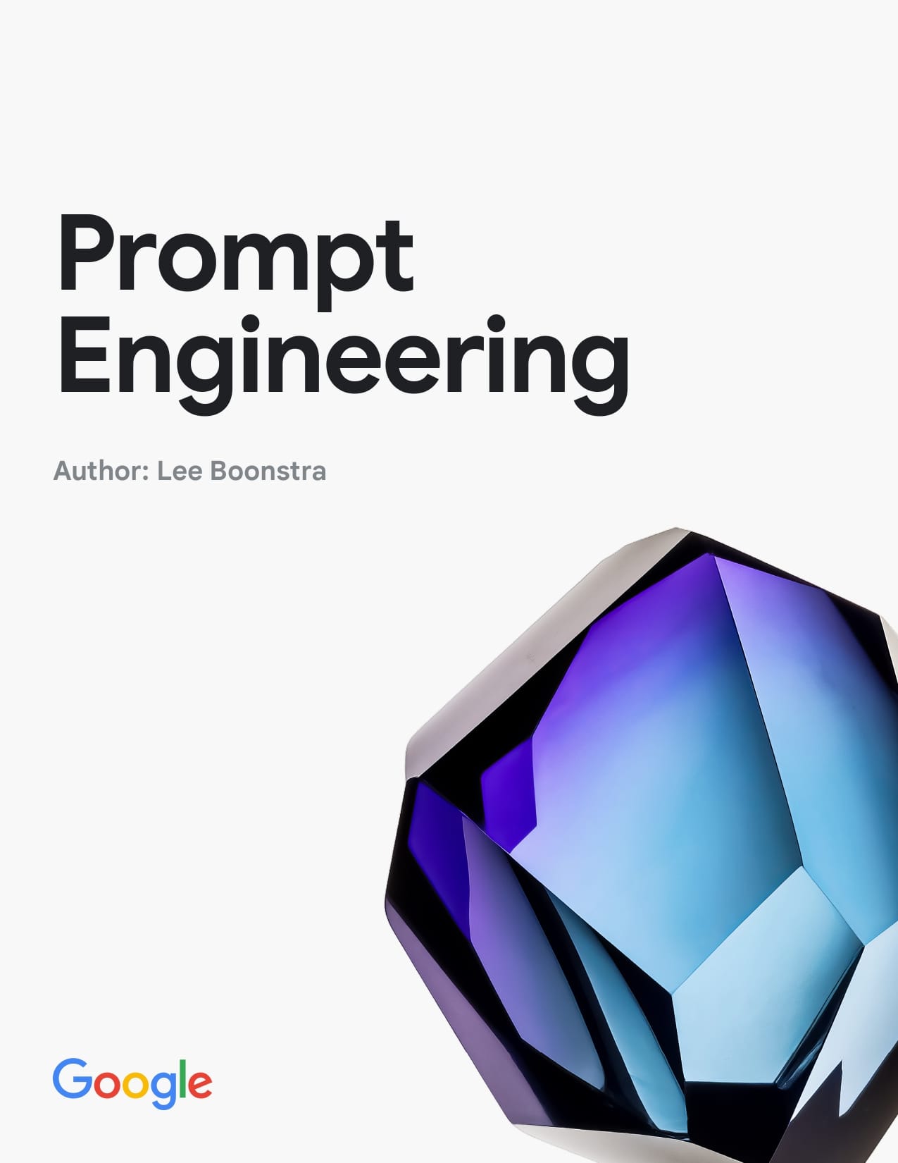 Prompt Engineering (PDF) by Lee Boonstra
