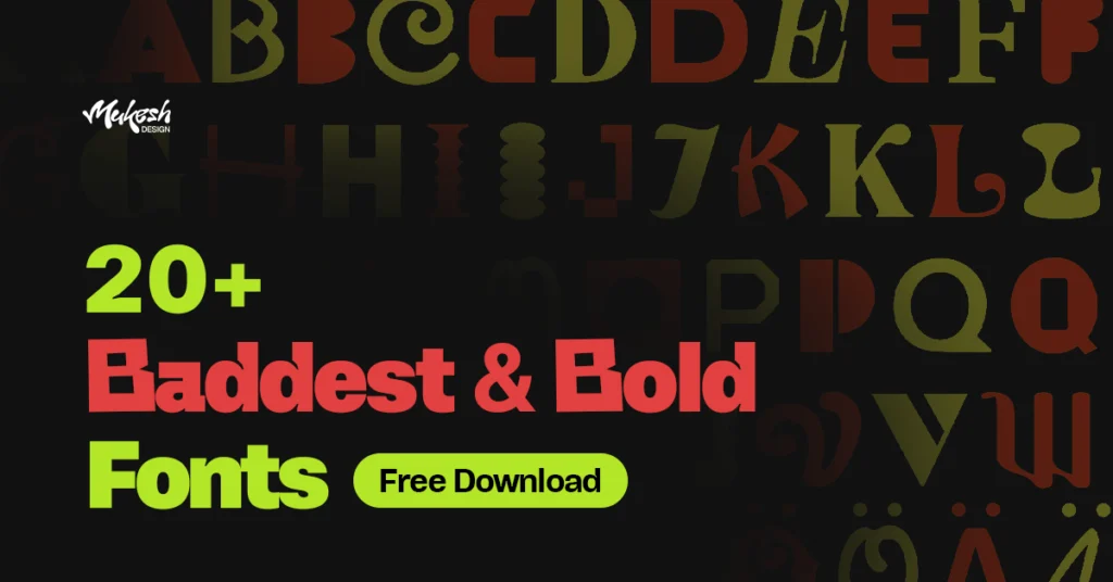 21 Baddest & Bold Premium Fonts