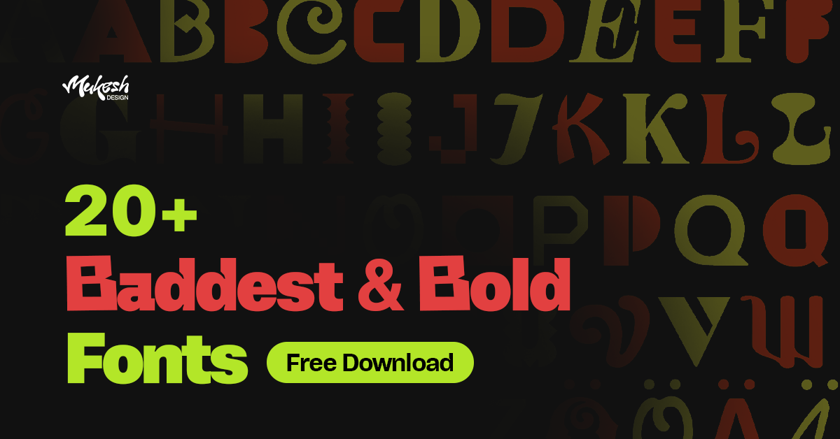 21 Baddest & Bold Premium Fonts