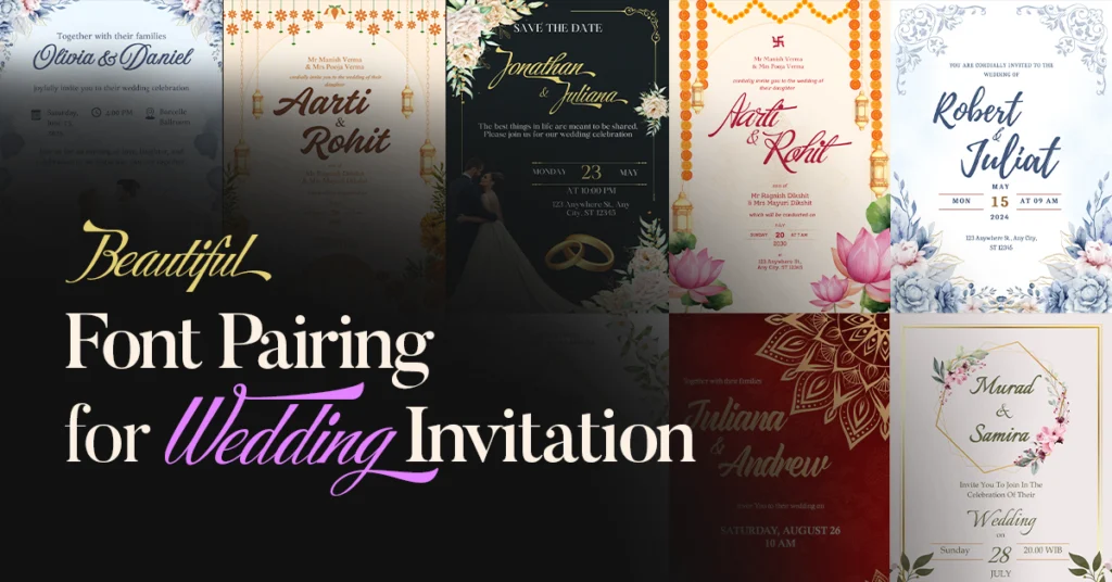 Best Font Pairing for Wedding Invitation 2025