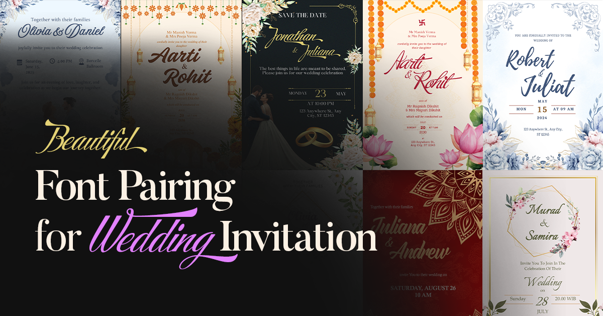 Best Font Pairing for Wedding Invitation 2025