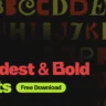 21 Baddest & Bold Premium Fonts [FREE DOWNLOAD]