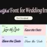 10+ Best Wedding Invitation Fonts 2025 - Free to Download