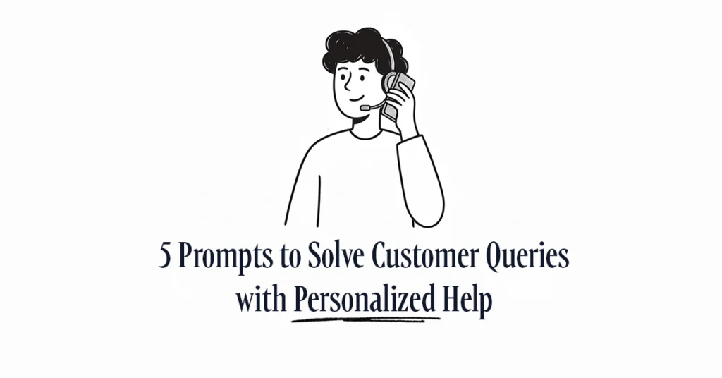 5 Prompts to Solve Customer Queries with Personalized Help